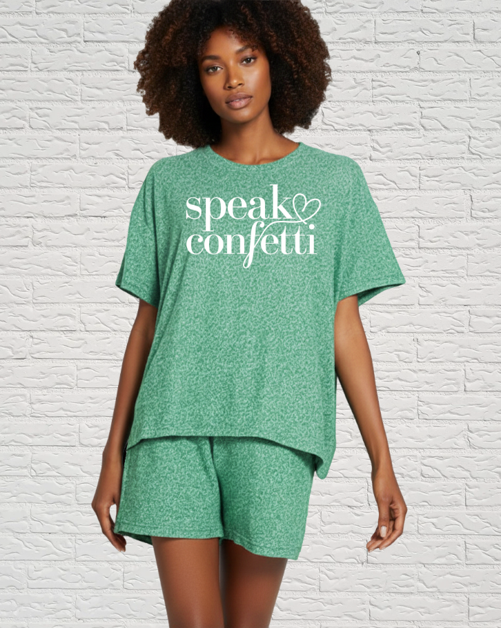 Speak Confetti Super Soft Melange Matching Set