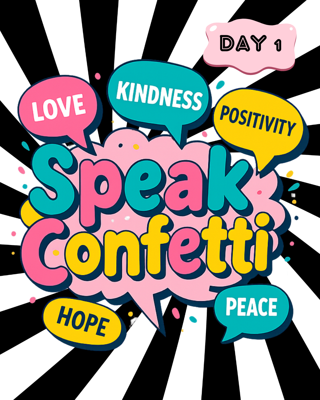 Speak Confetti Challenge Tee