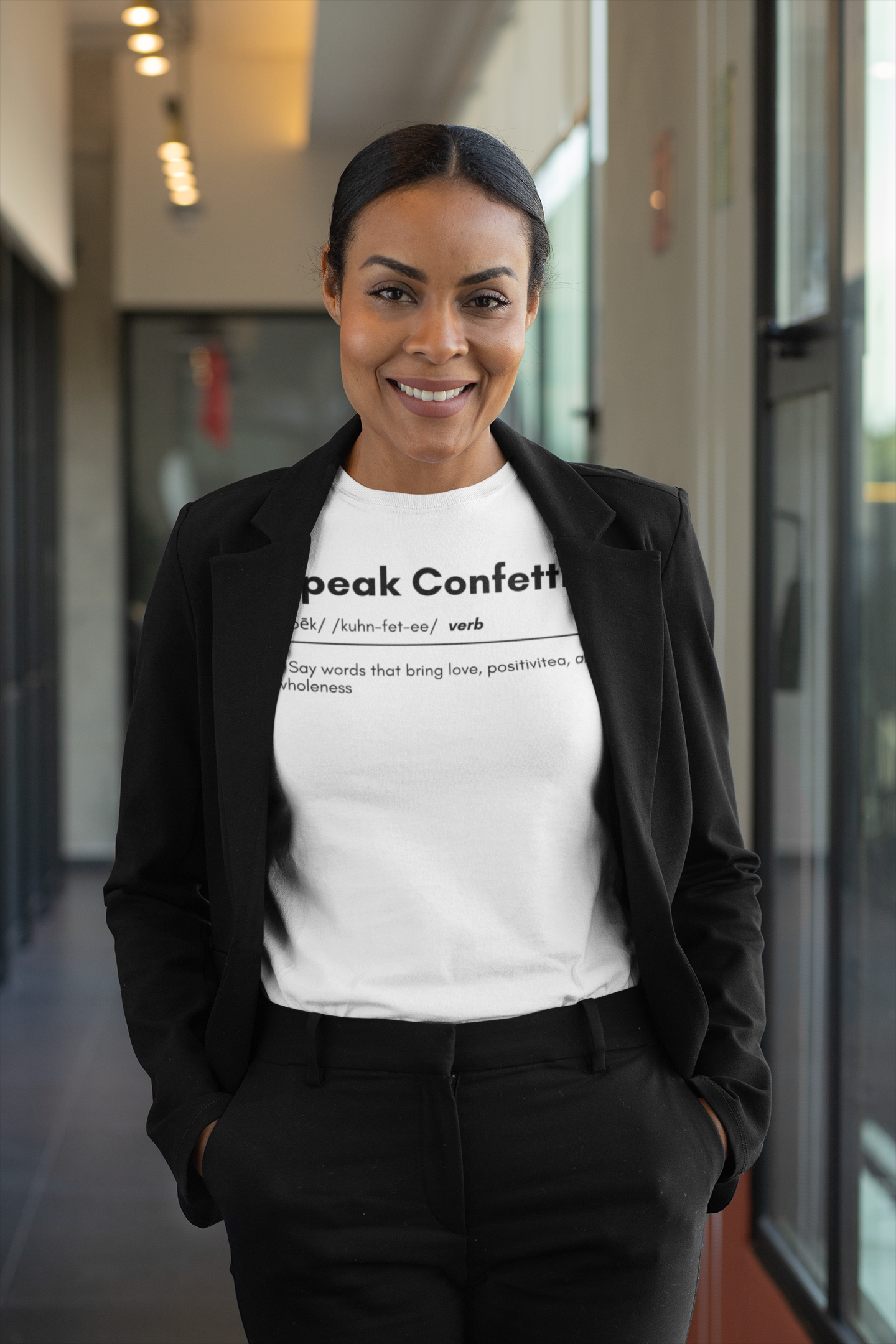 Speak Confetti Definition Tee